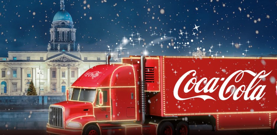Новогодний грузовик Кока-кола