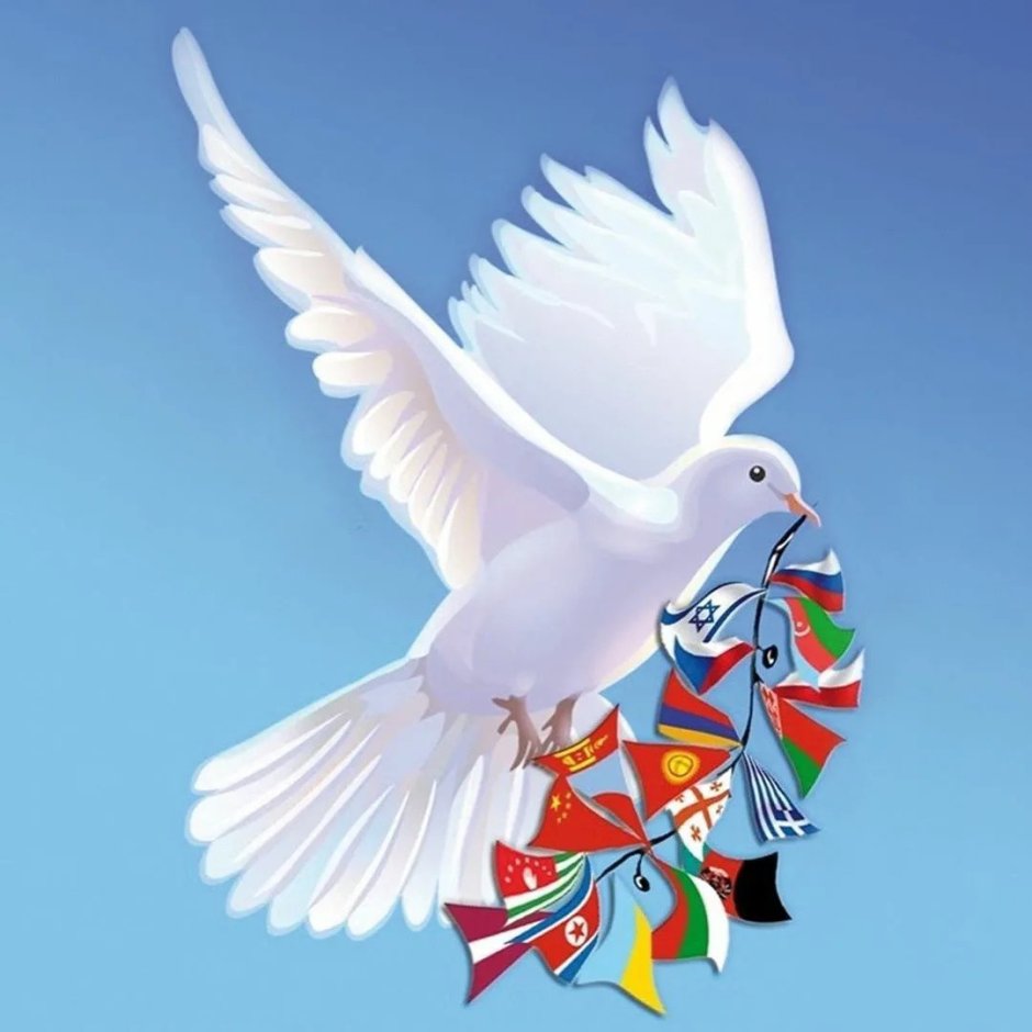 Плакат Peace мир голубь