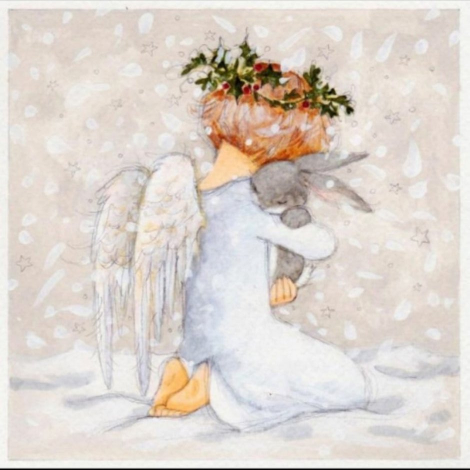 Рождественский ангел батик