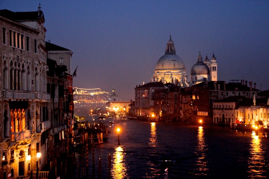 Венеция зимой Гранд канал