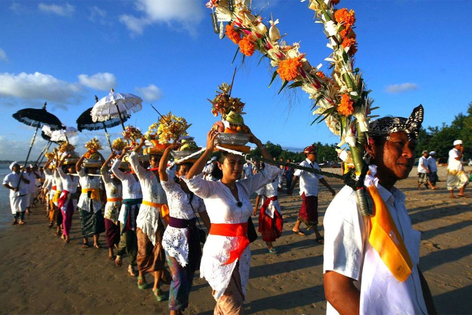 Ньепи на Бали празднование