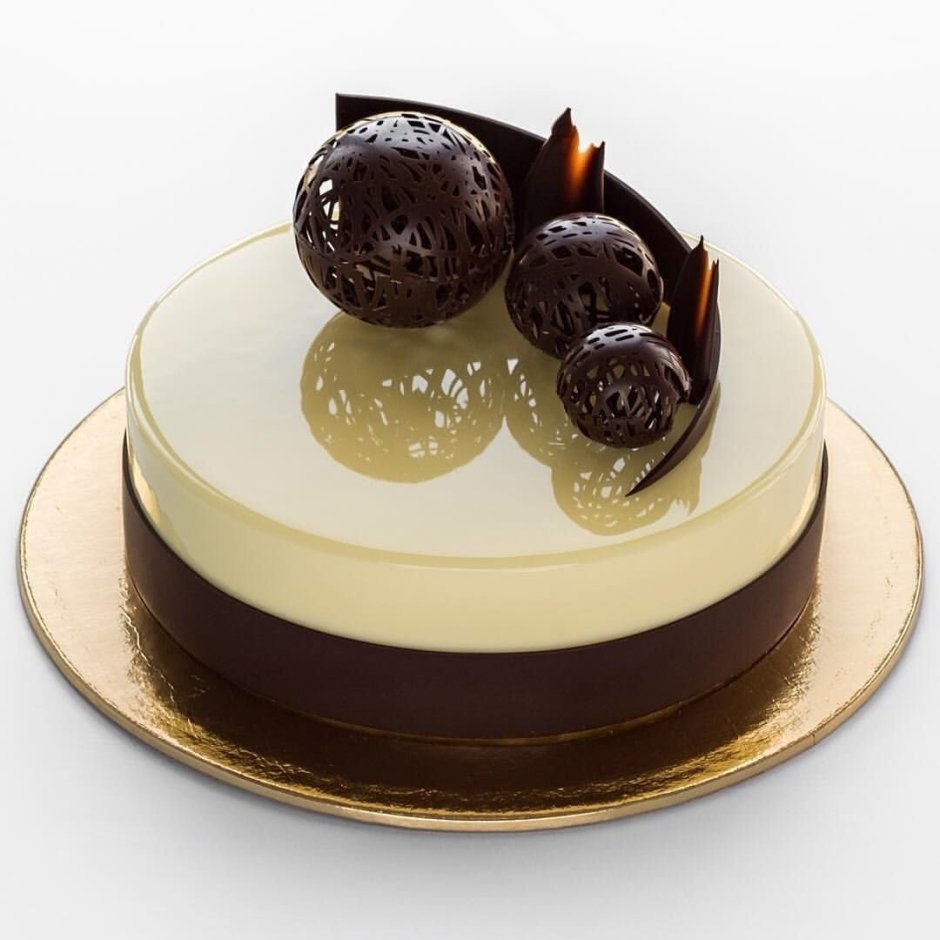 Шоколадный декор для пирожных