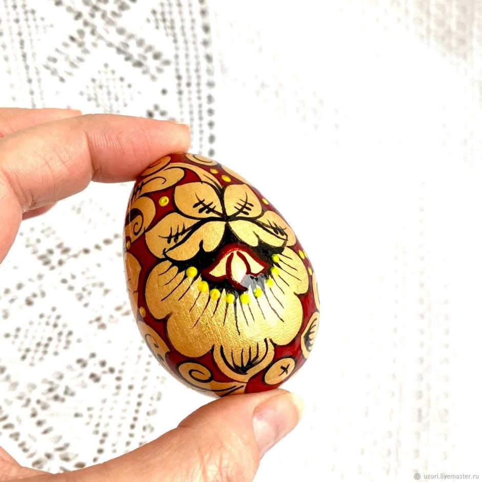 Пасхальное яйцо роспись Хохлома