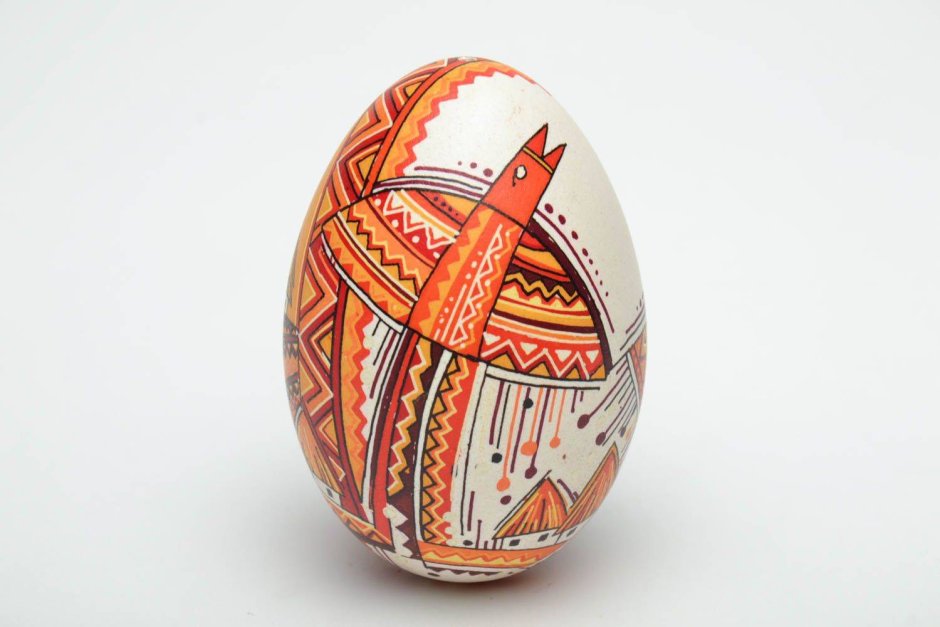 Мезенская роспись яйцо пасхальное
