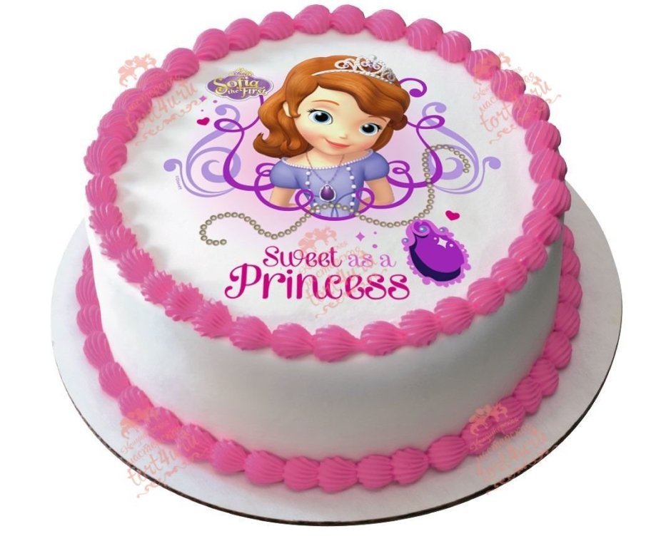 Happy Birthday Princess надпись на торте