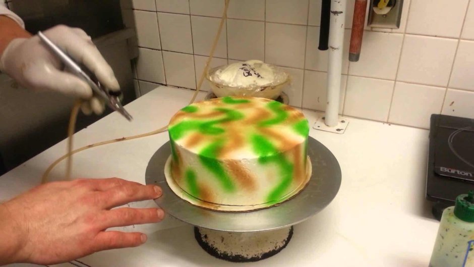 Кремовый камуфляжный торт