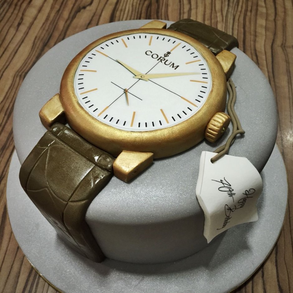 Торт часы для мужчины на день рождения