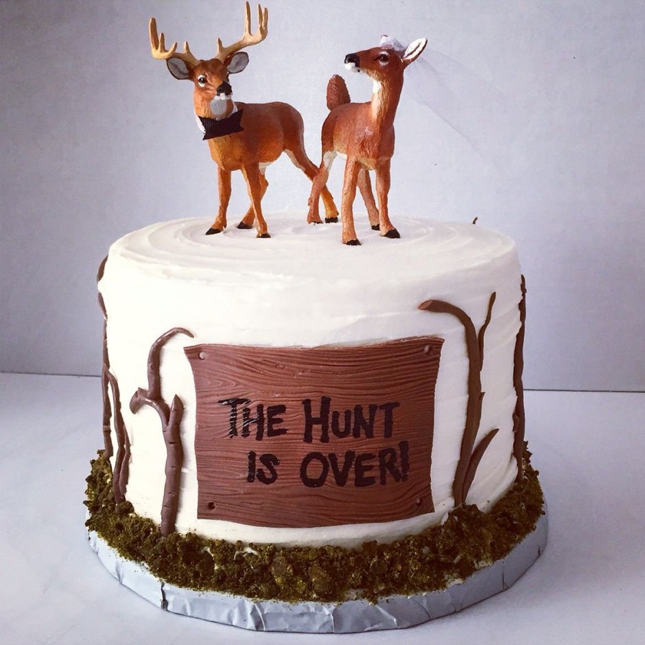 Торт с оленями на день рождения