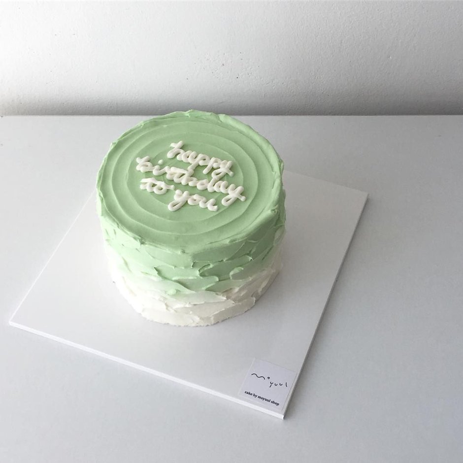 Свадебный торт в зеленых тонах
