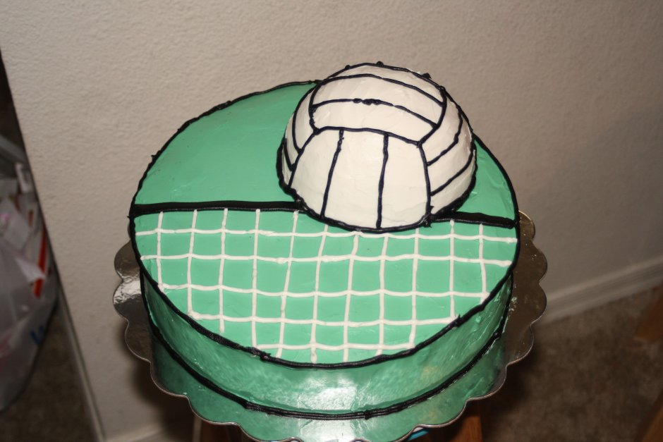 Декор торта волейбол