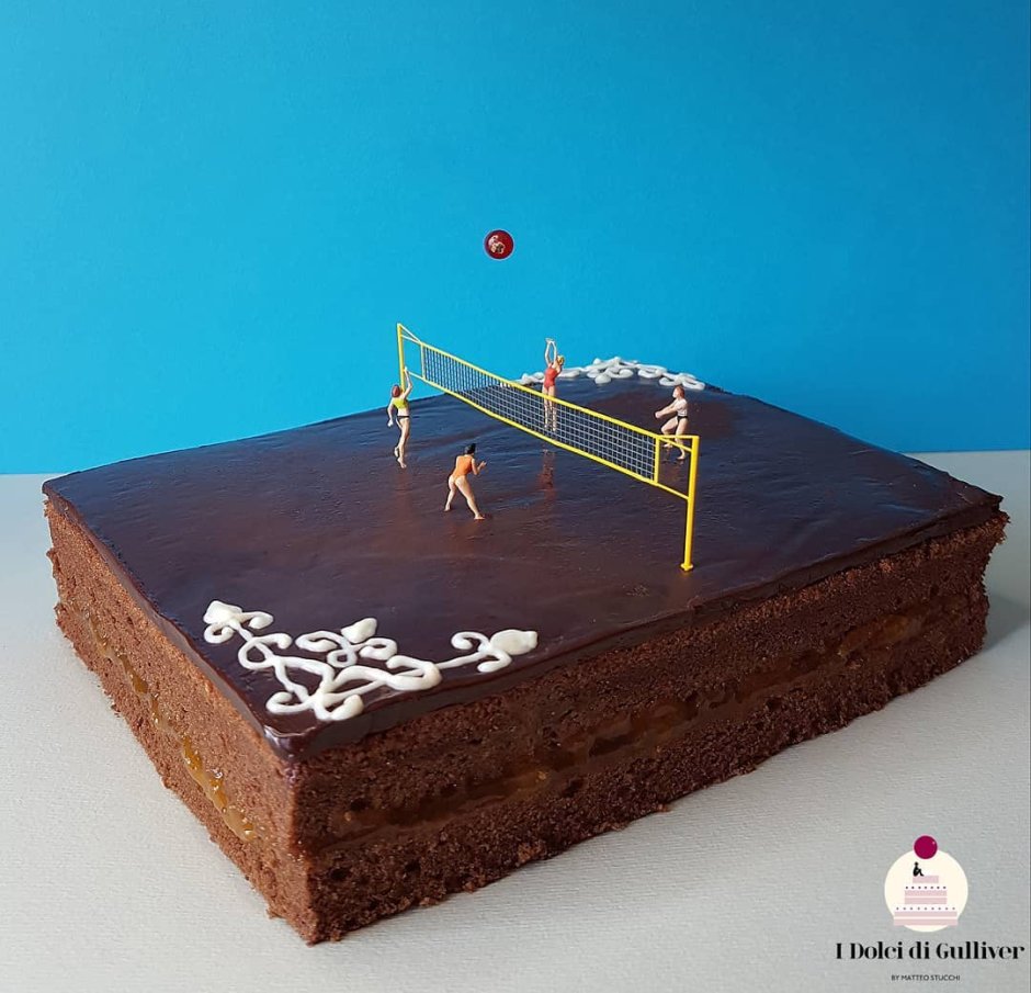 Торт для девочки волейболистки
