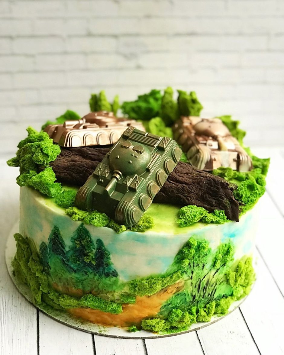 Торт в военном стиле