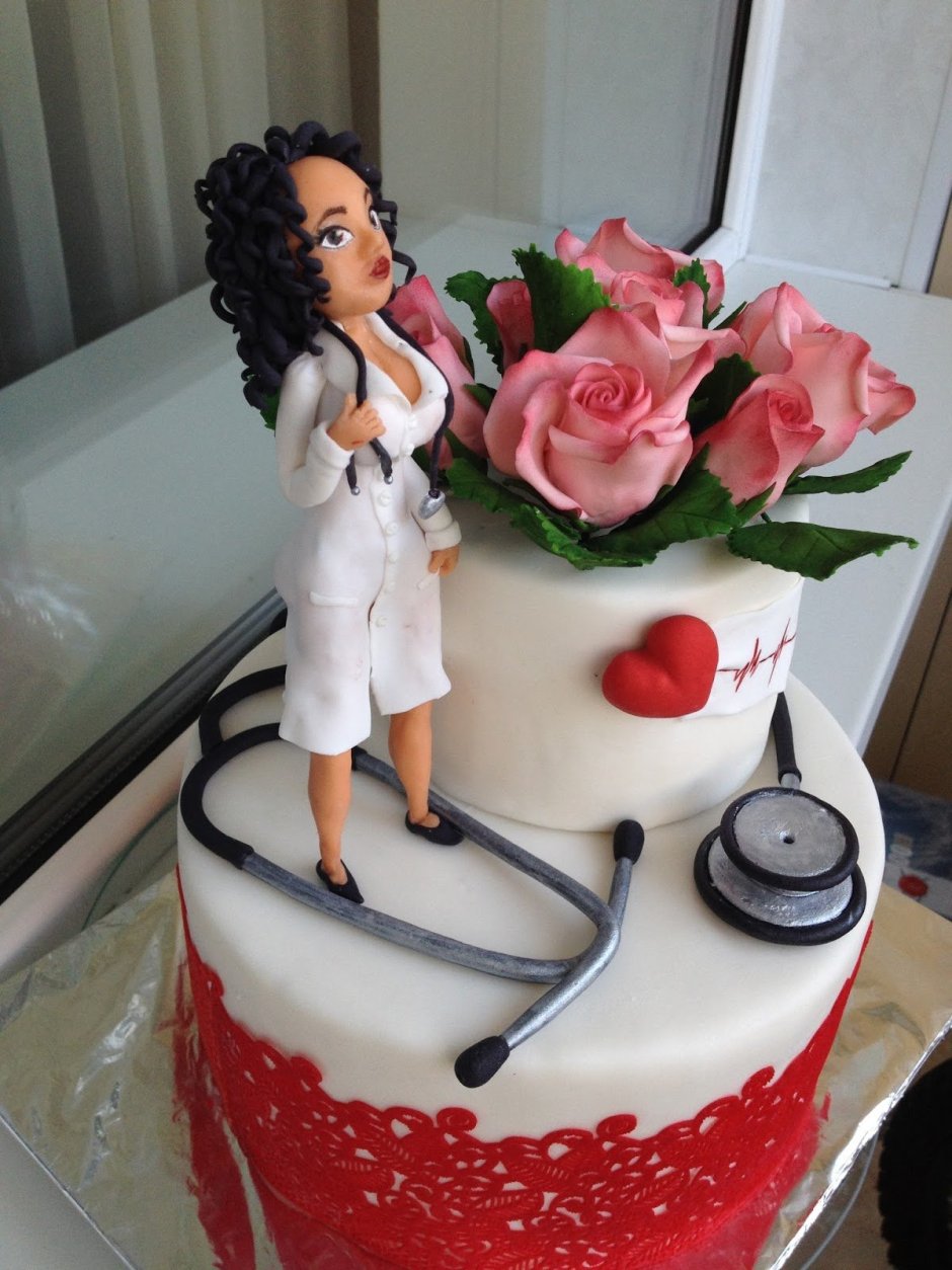 Торт на юбилей женщине медику
