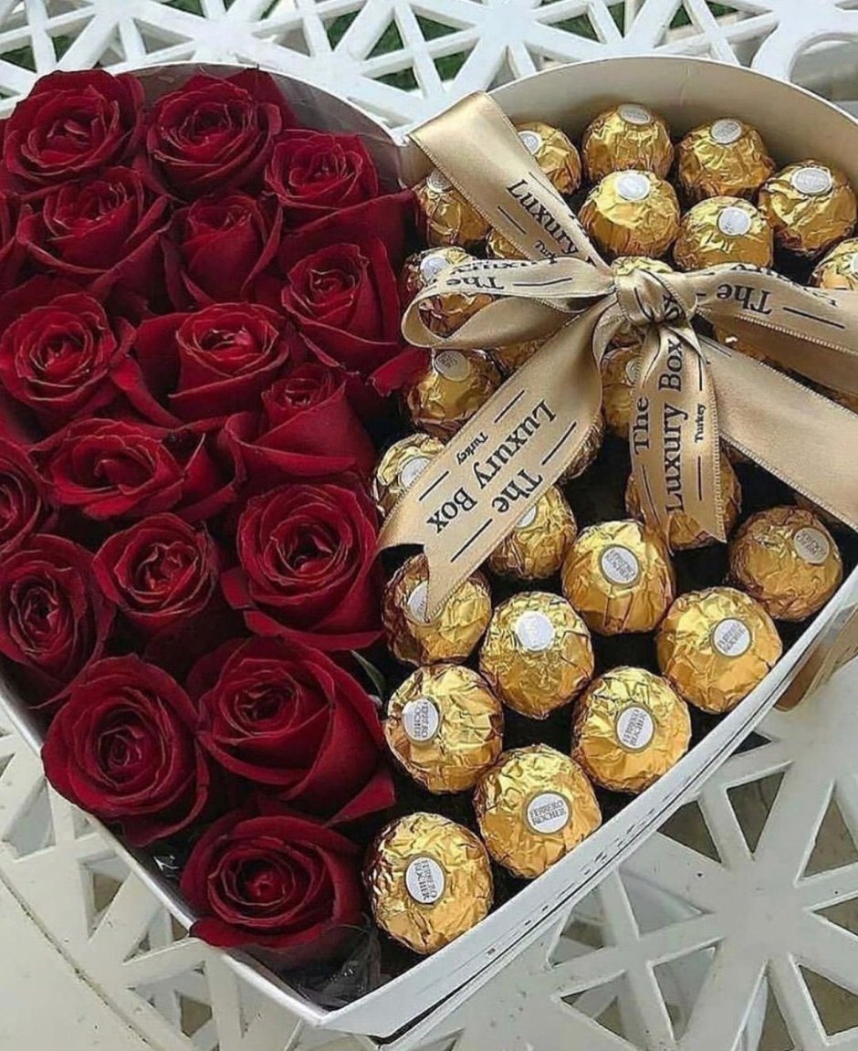 Ферреро Роше конфеты с розами