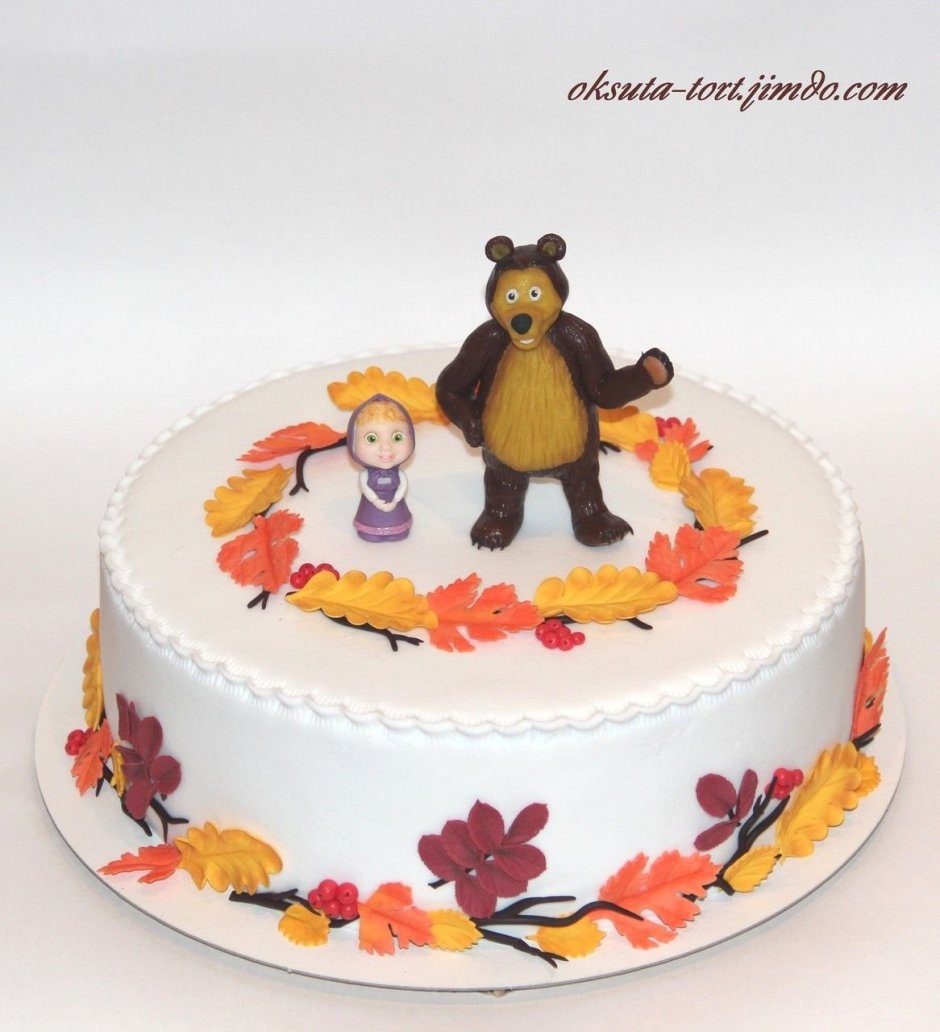 Торт Маша и медведь осень