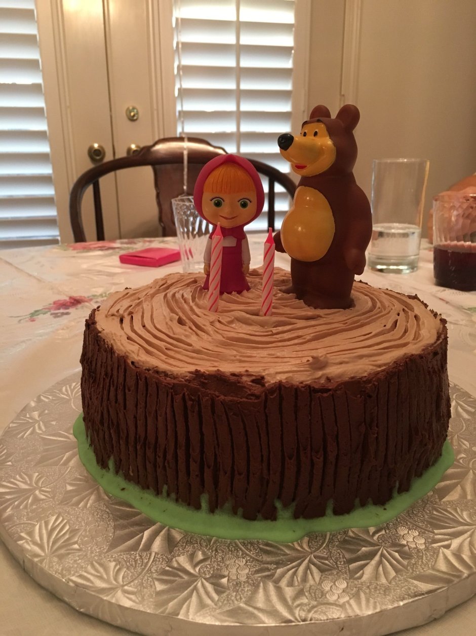 Шоколадный торт Маша и медведь