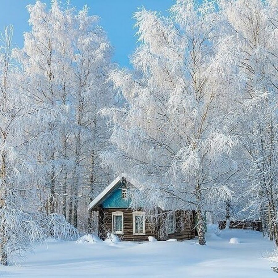Красивая деревня зимой