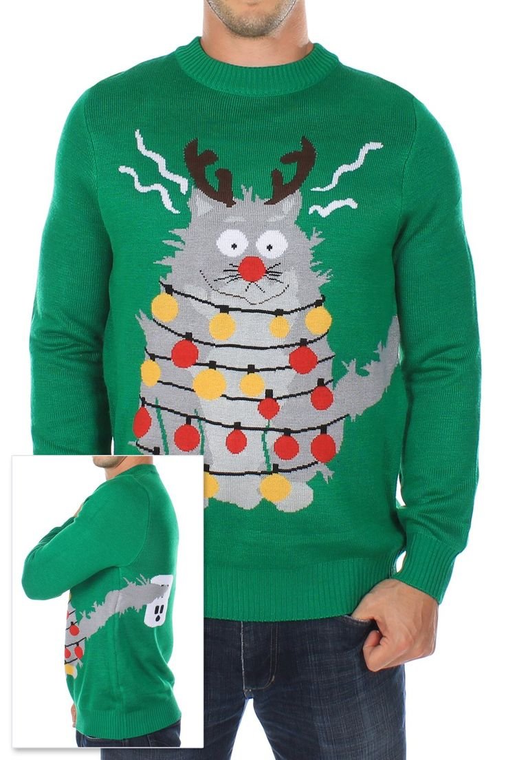 Новогодний свитер для кота