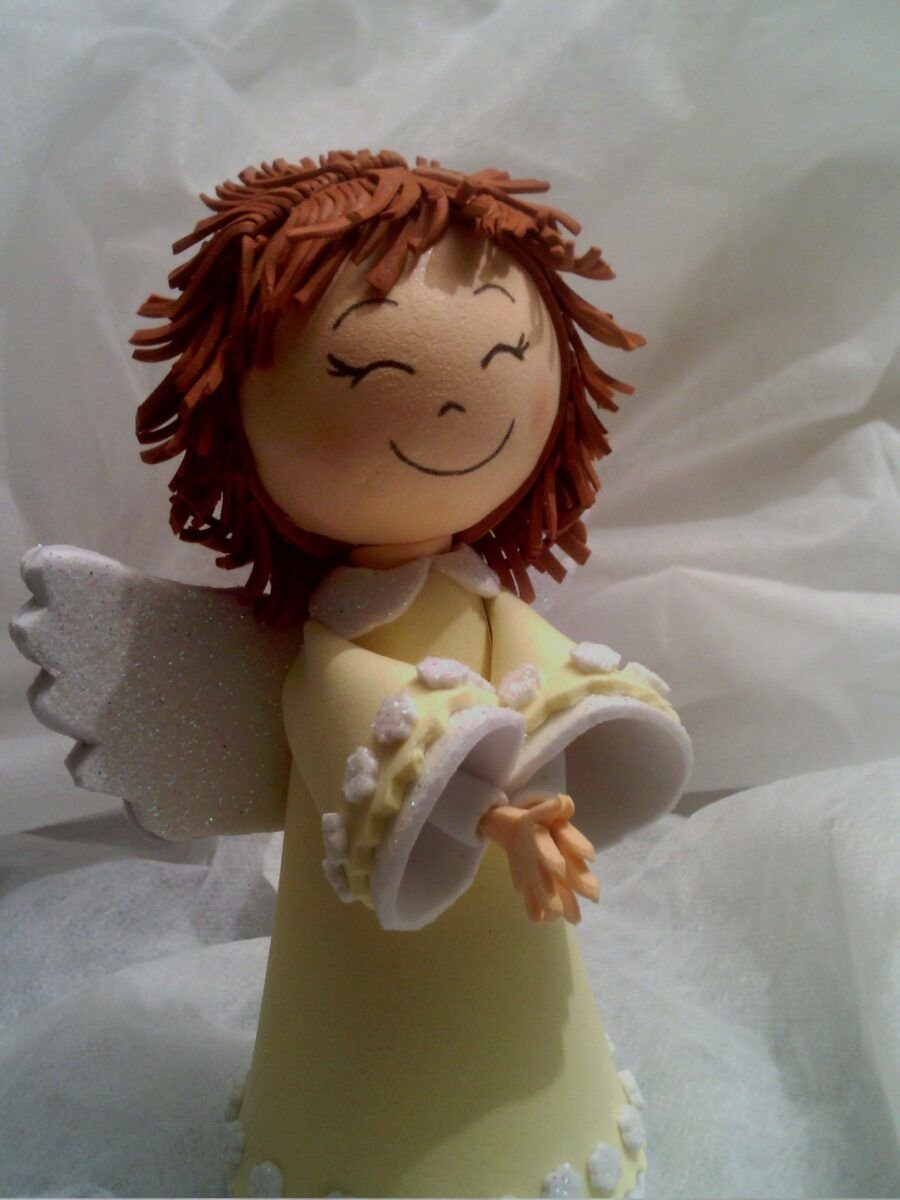 Кукла ангел из фоамирана