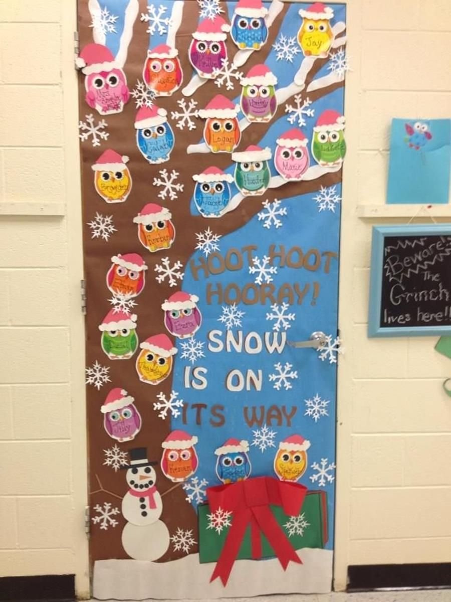 Classroom decoration Christmas на дверь