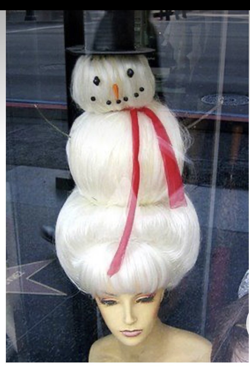 Снеговик с волосами