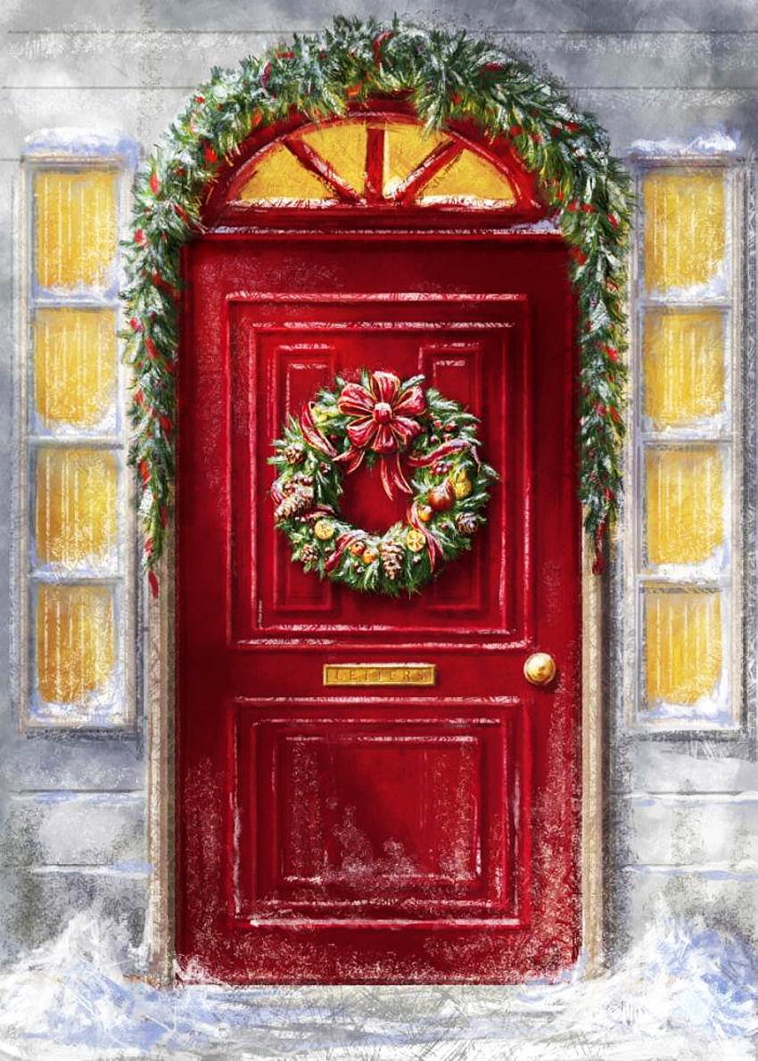 Сказочная Новогодняя дверь