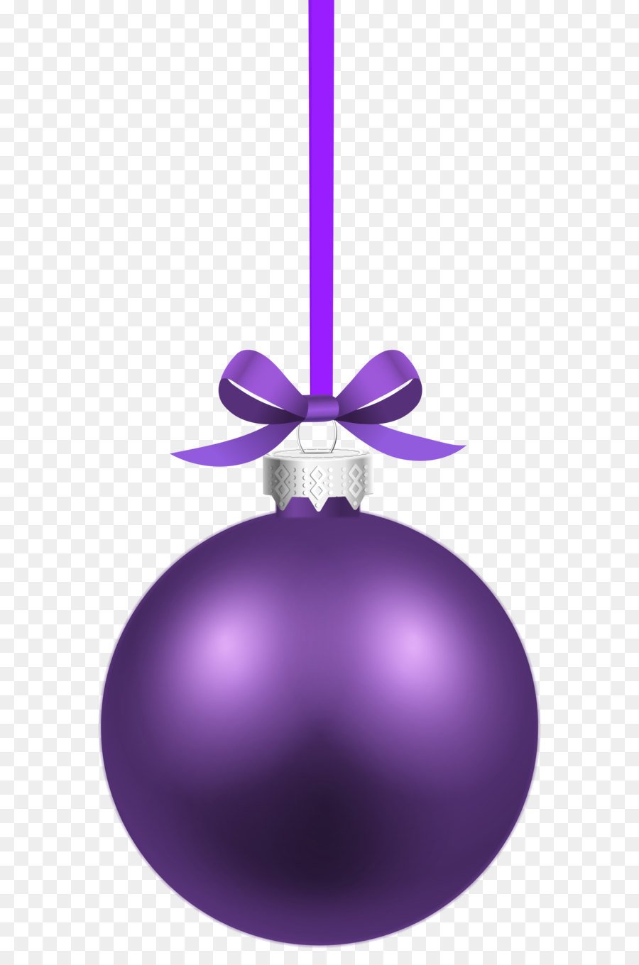 Фиолетовый новогодний шар