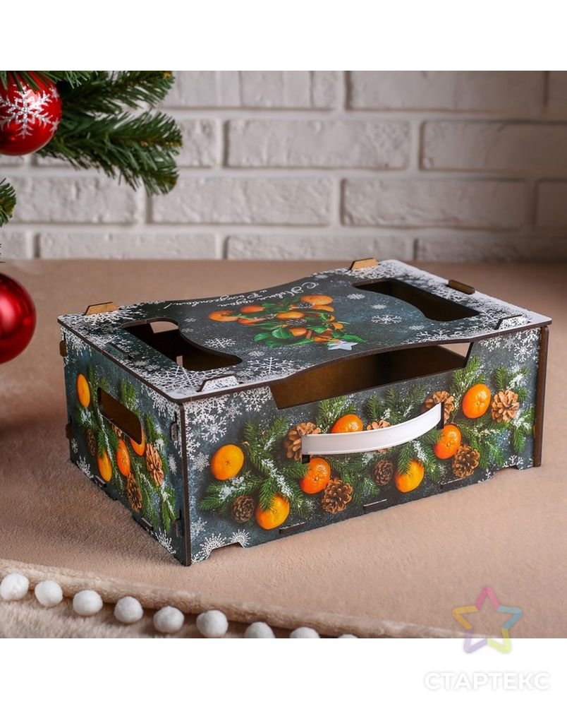 Ecowood подарочный ящик мандарины
