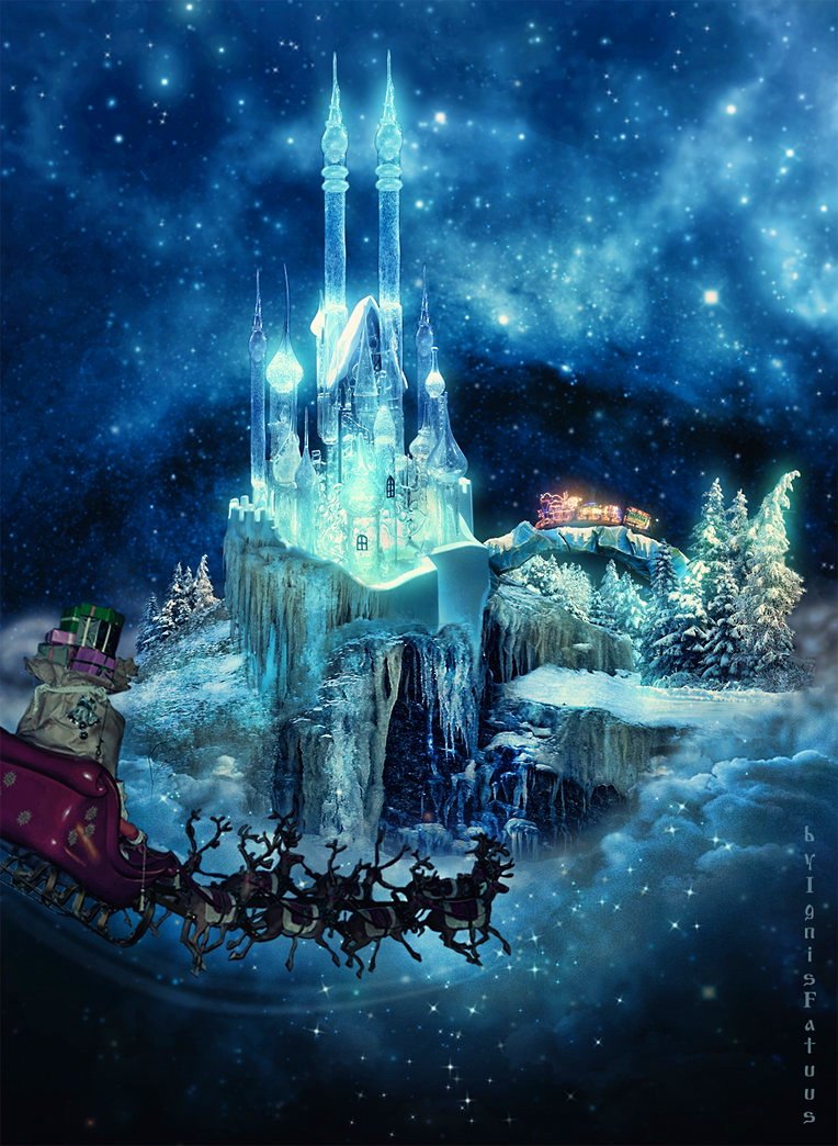 Волшебный зимний замок