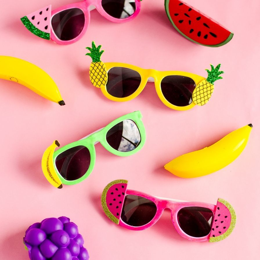 Летние очки с дополнительными цветными насадками