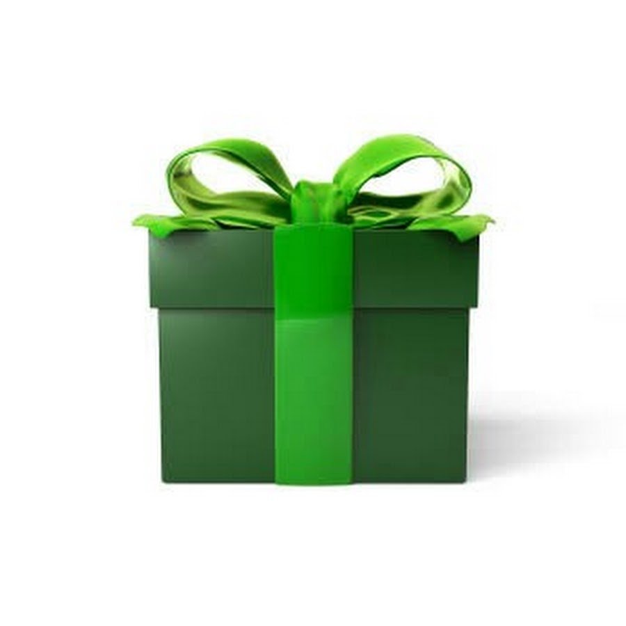 Подарок зеленого цвета