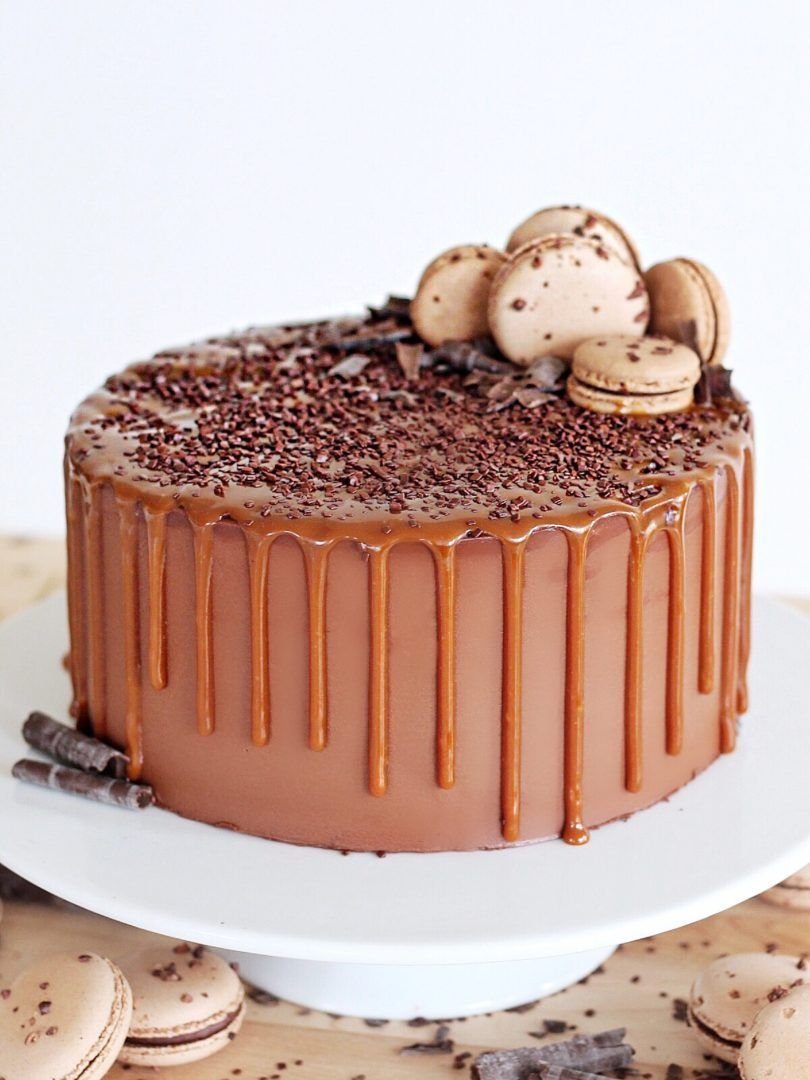 Шоколадно Карамельный торт