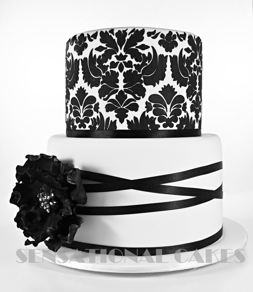 Бело черный торт
