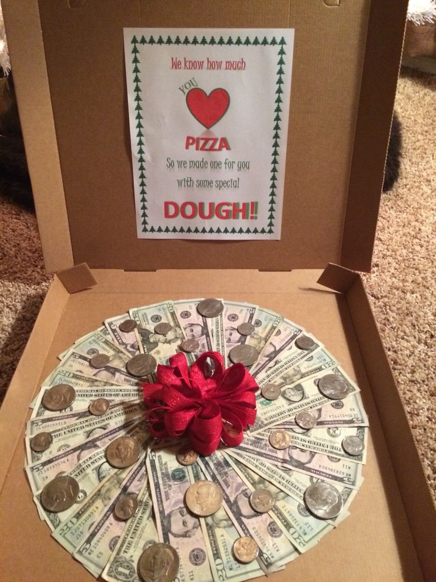 Подарок денежная пицца