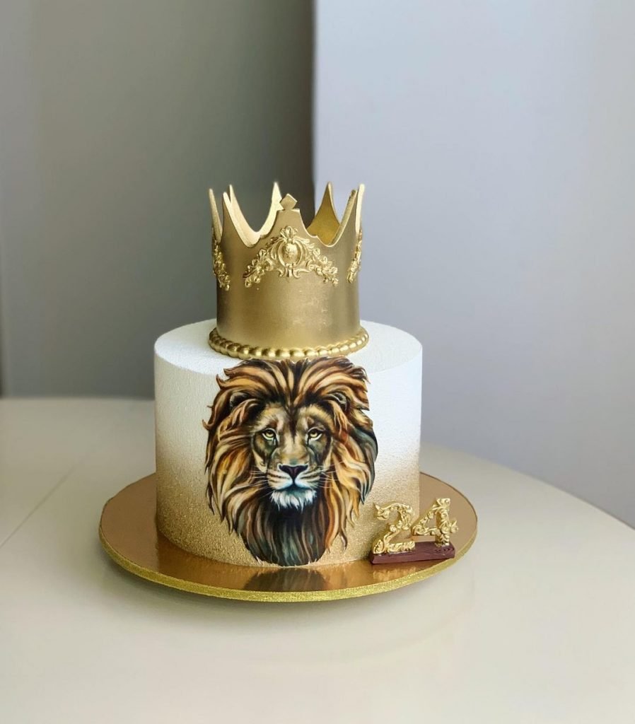 Торт со львом для мальчика