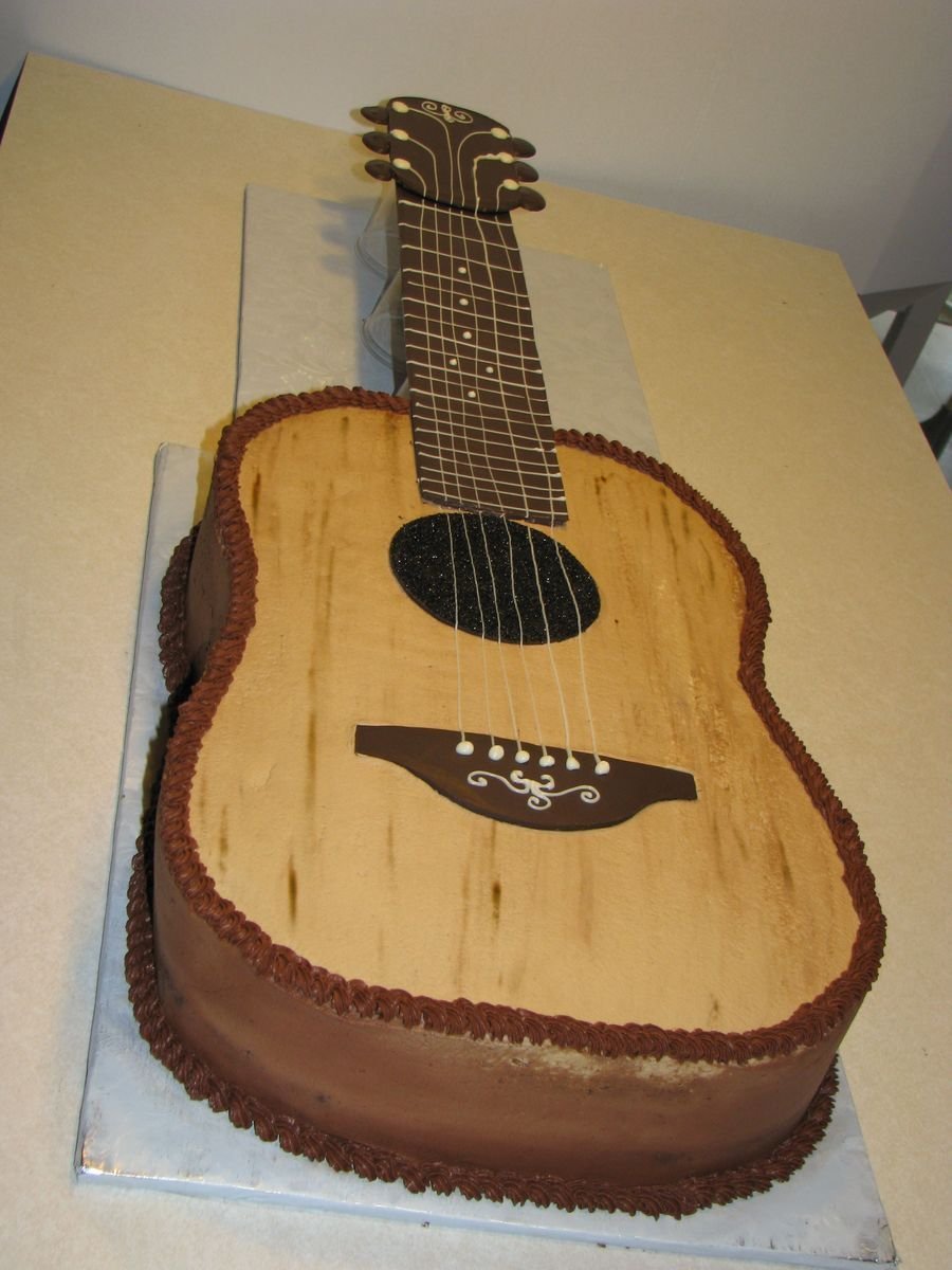 Кремовый торт гитара