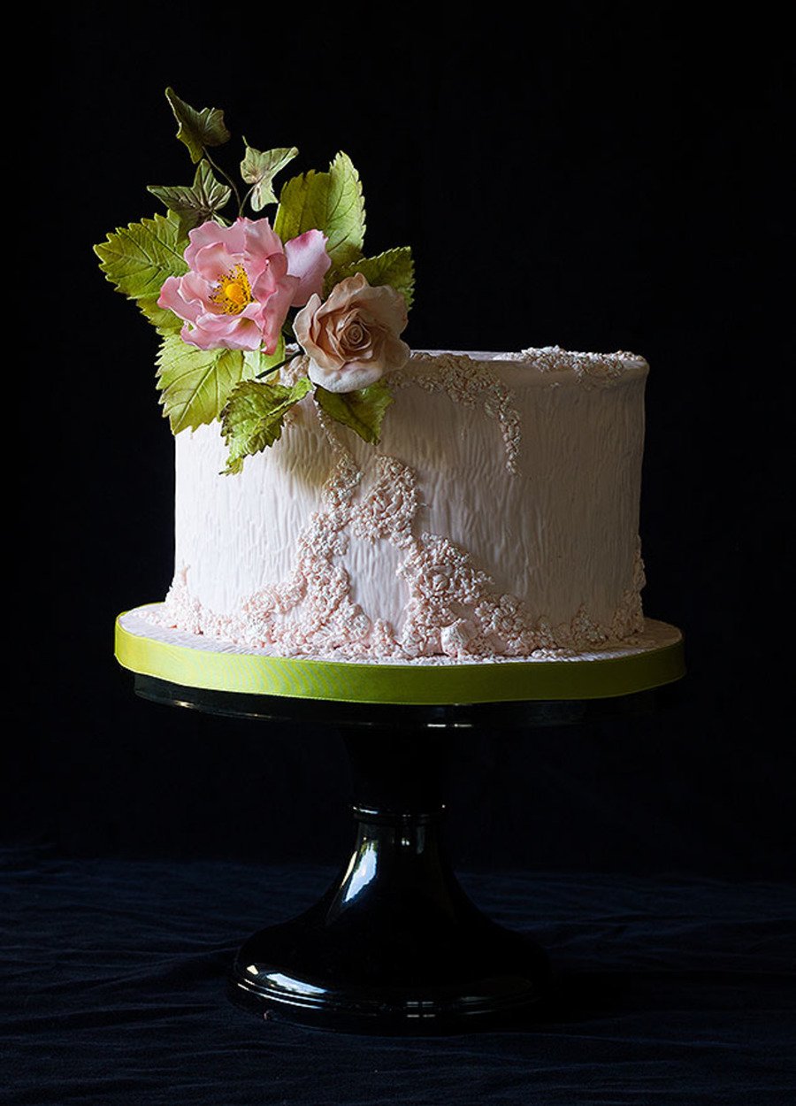 Торт свадебный фактурный