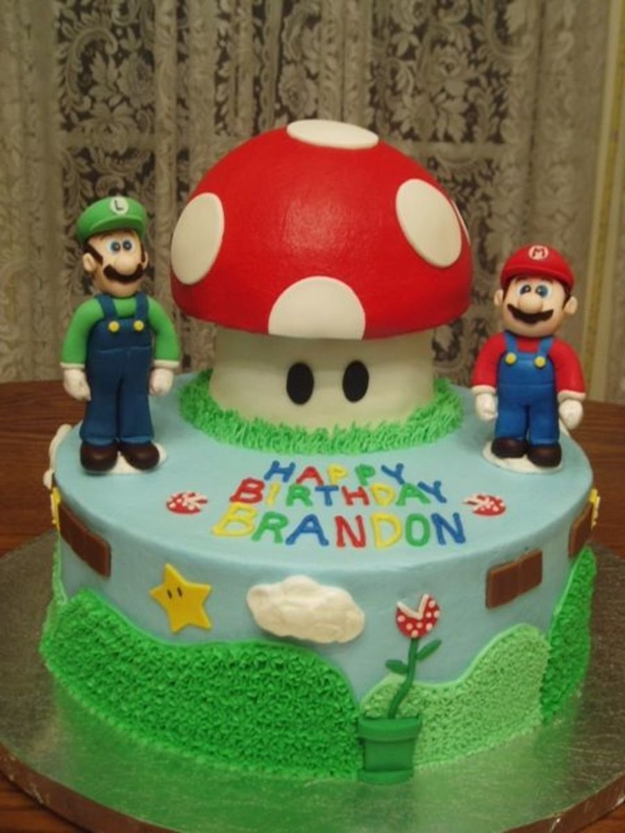 Торт лего супер Марио