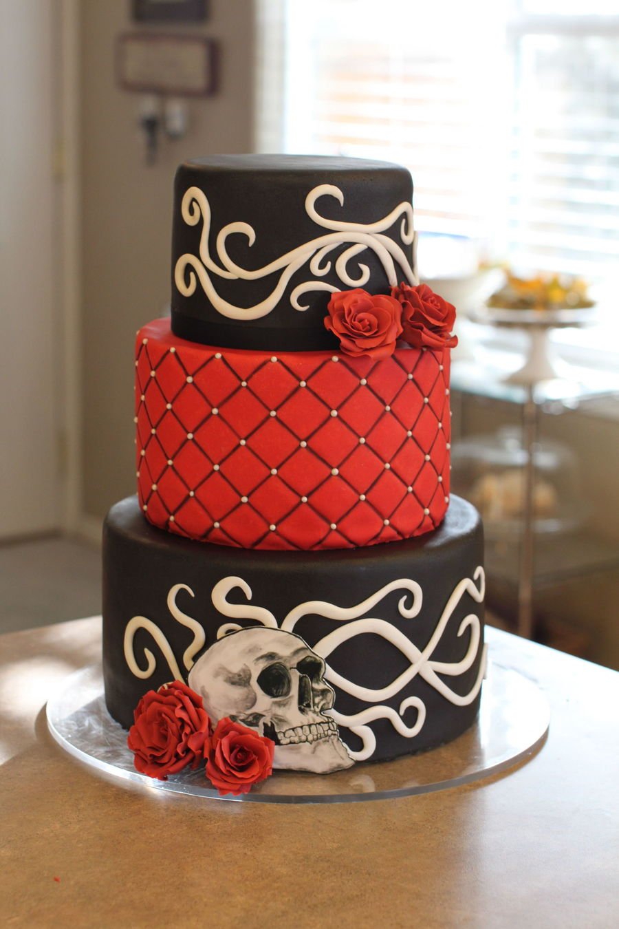 Свадебный торт Готичный