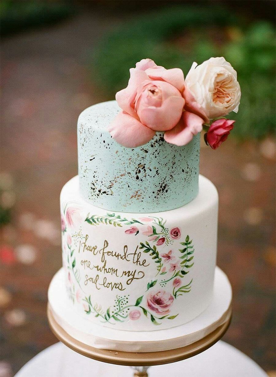 Свадебные расписные торты