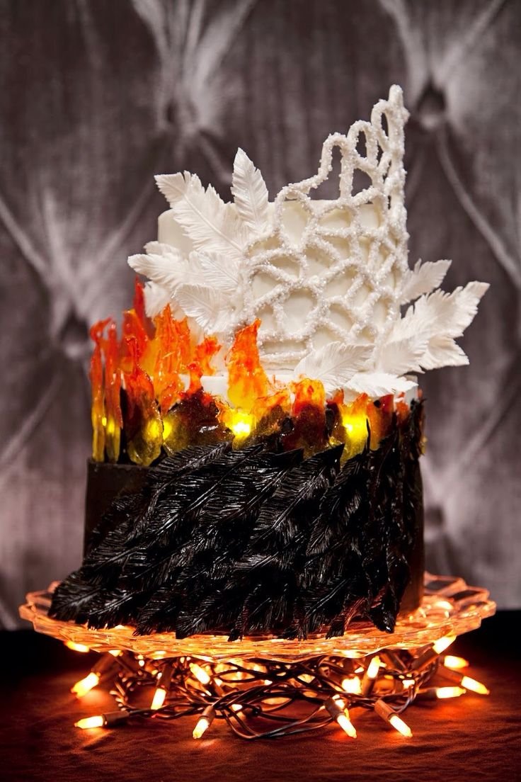 Торт в огненном стиле