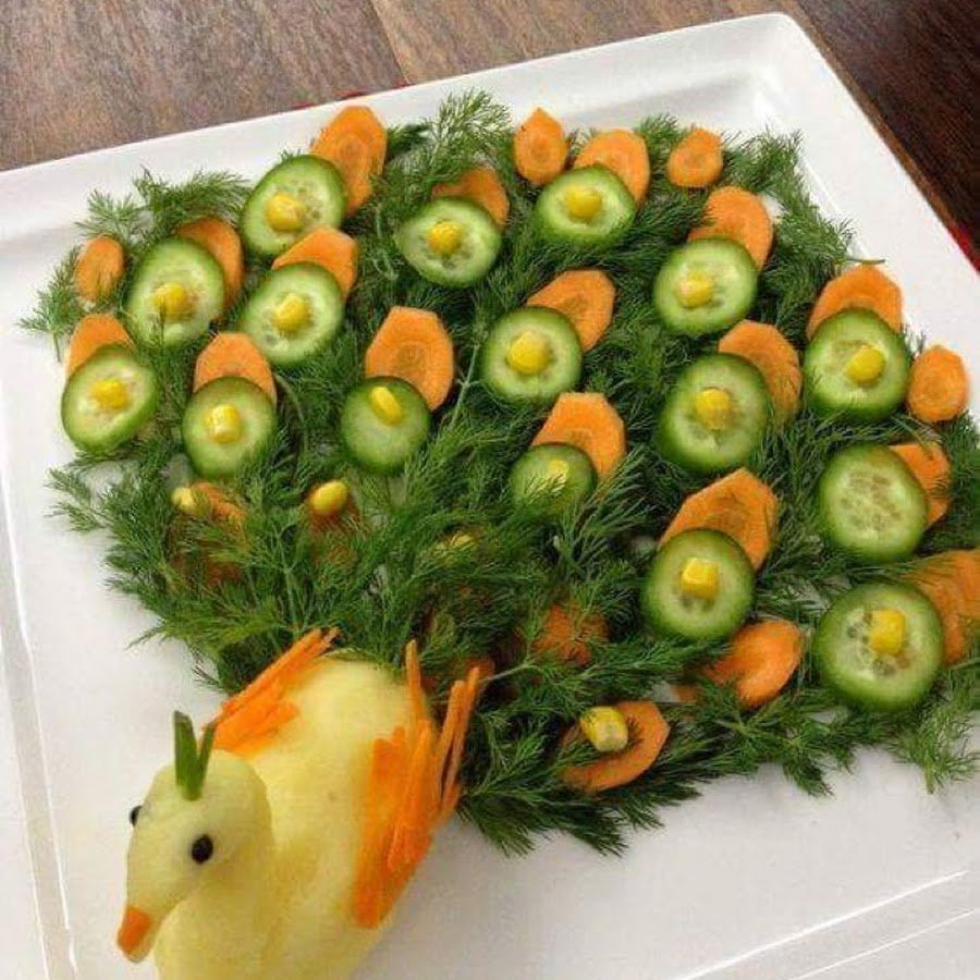 Украшение салатов