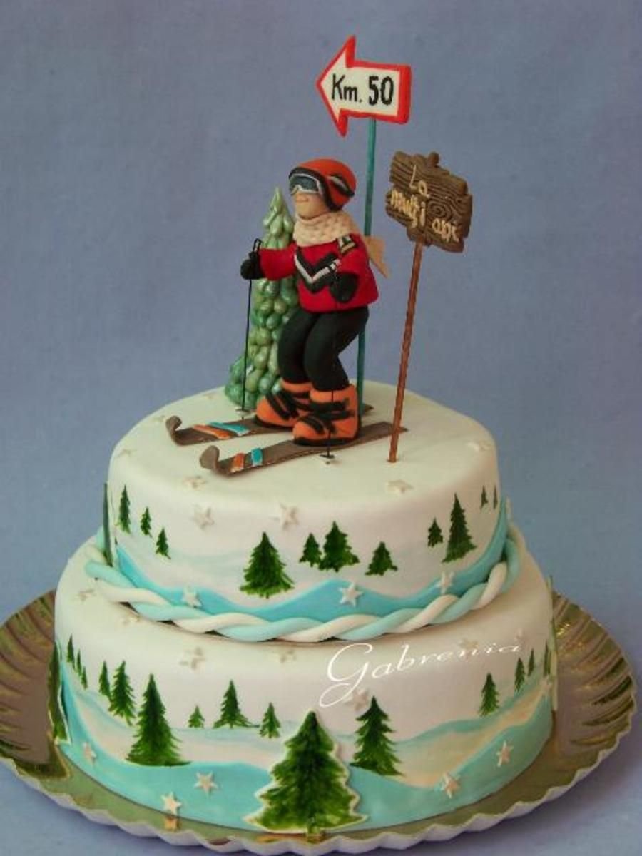 Торт для горнолыжника