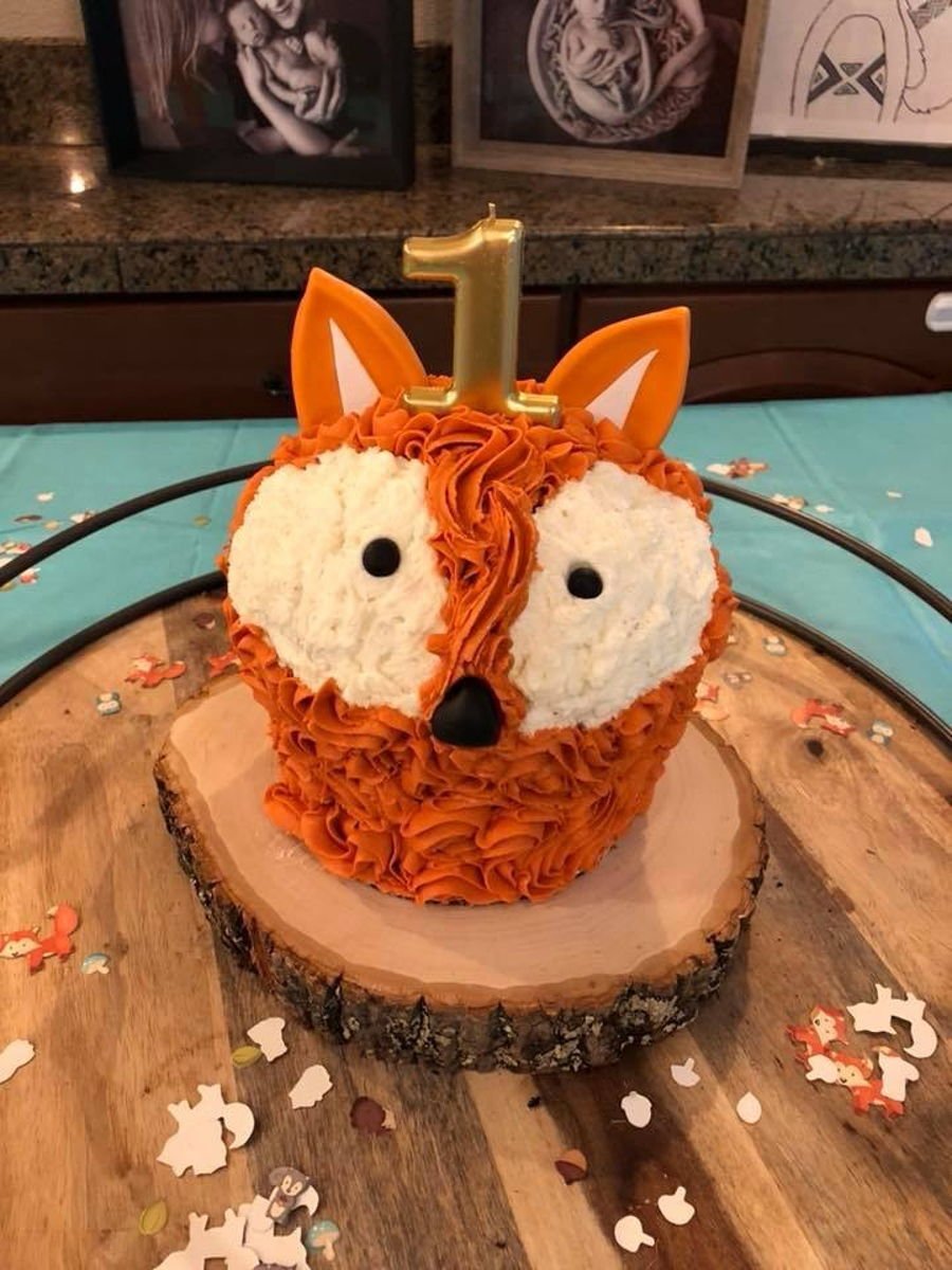 Тортик в виде лисички