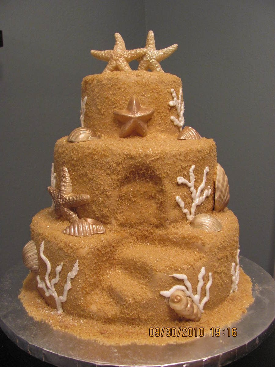 Песочный детский торт