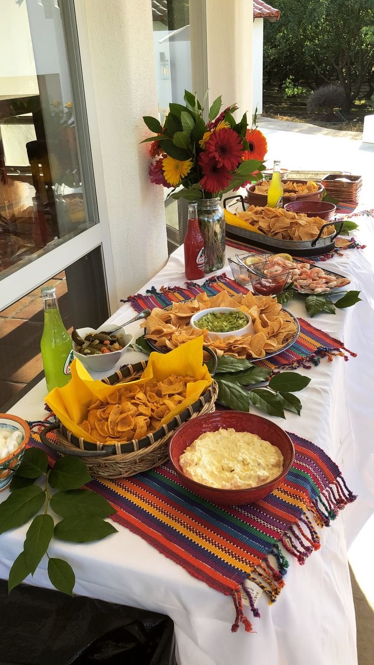 Вечеринка в мексиканском стиле еда
