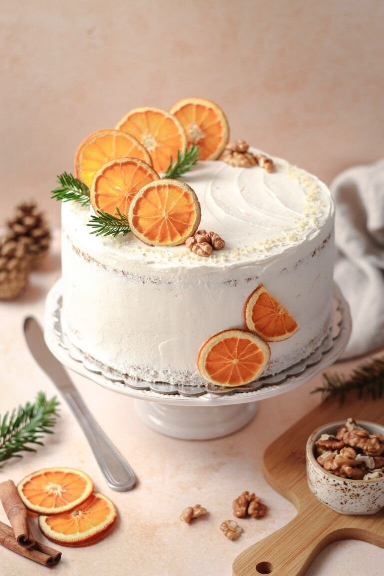 Рождественский апельсиновый торт