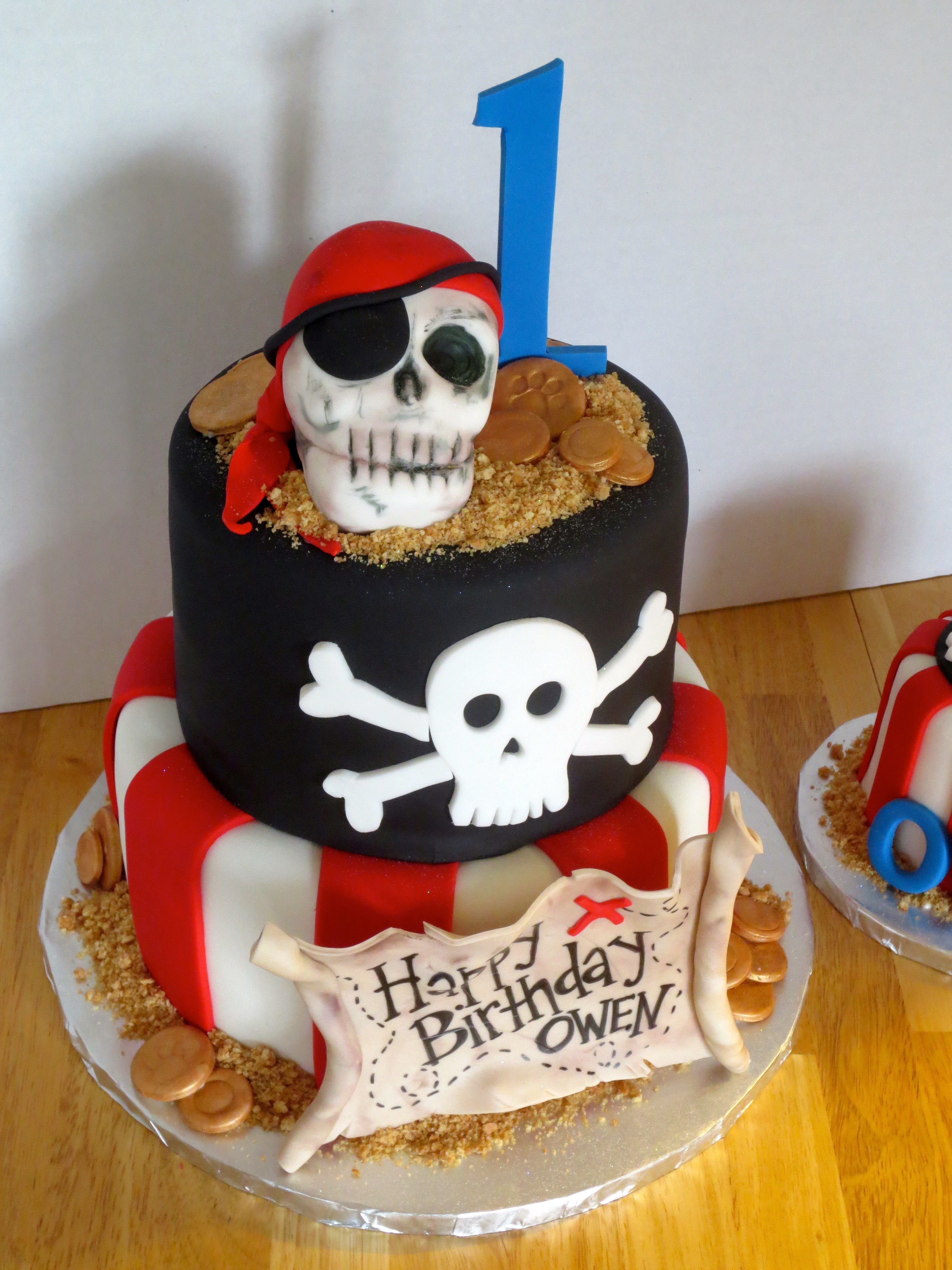 Торт для пиратской вечеринки с черепом | форум Babyblog