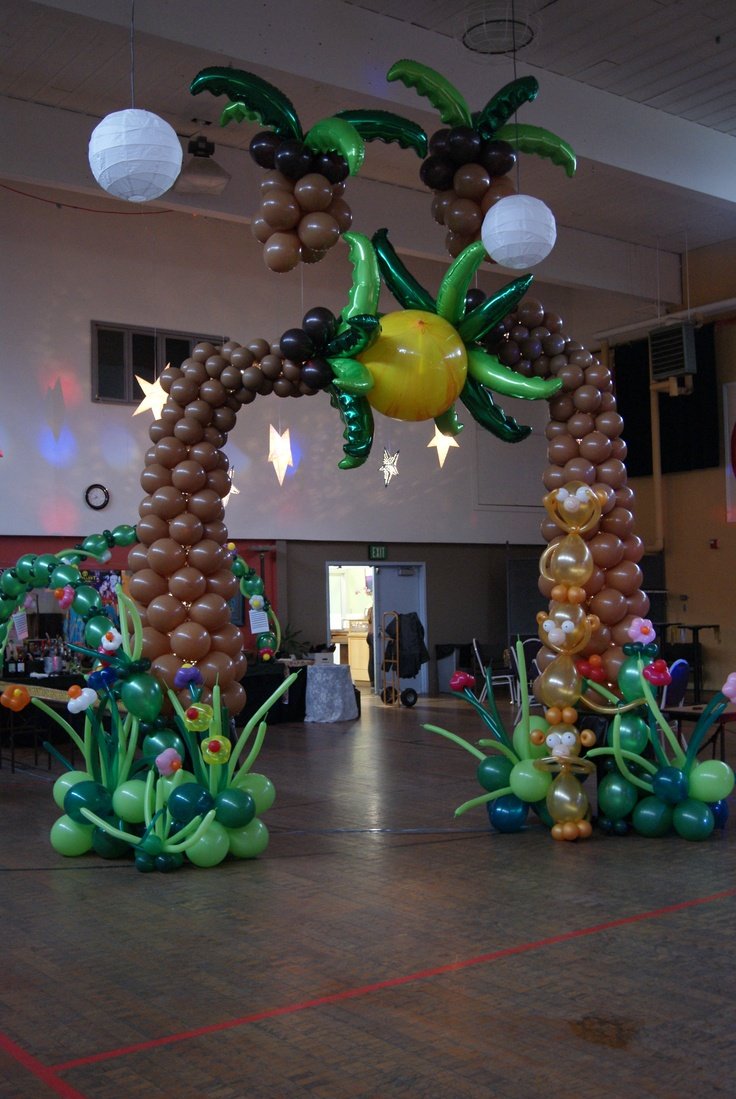 Гавайская вечеринка украшения шарами