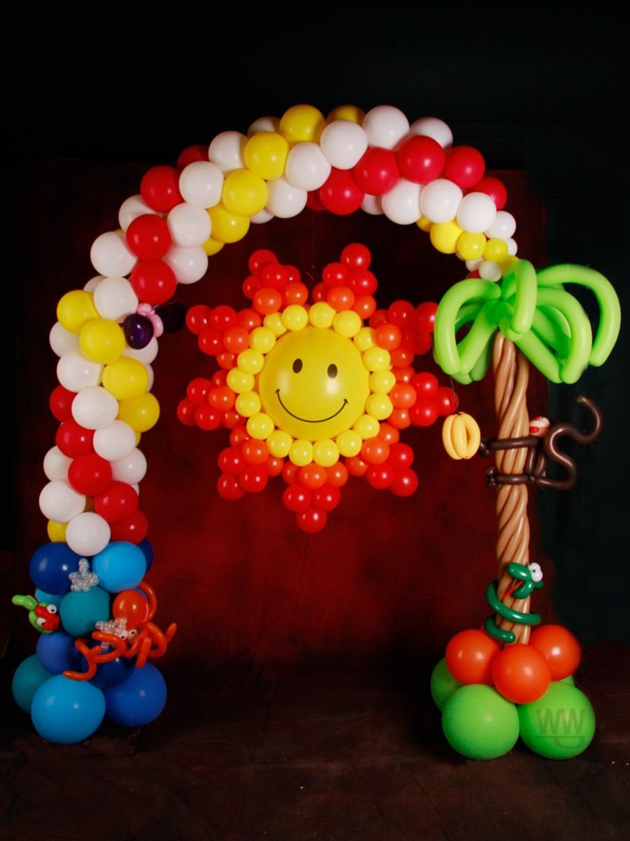 Гирлянда из шаров на детский праздник